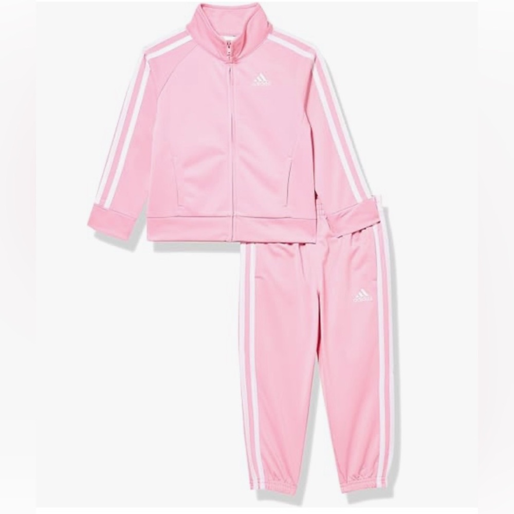 Adidas Pink Tracksuit Set
